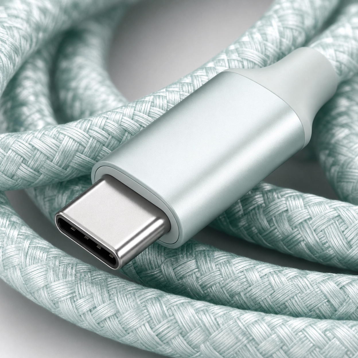 USB-C Braided Cable (Mint)