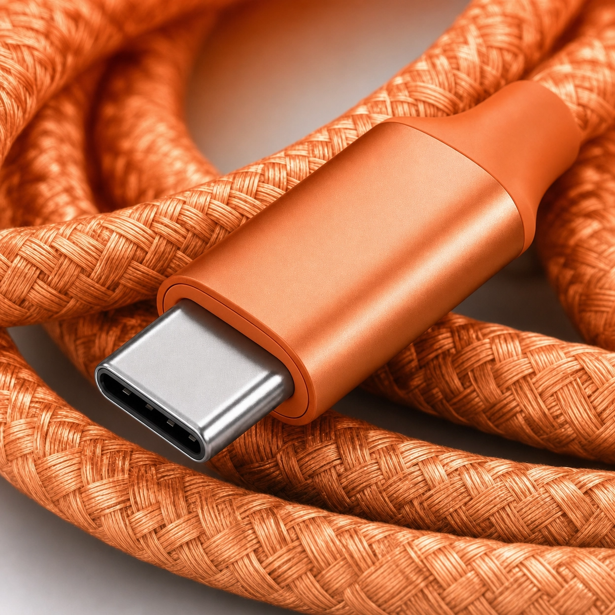 USB-C Braided Cable (Orange)